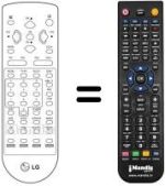 Télécommande équivalente LG CB 21T43 TG