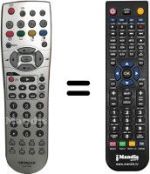 Replacement remote control Hitachi 28 LD 5200 E