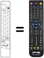 Télécommande équivalente CT-77 FC