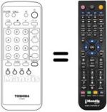 Telecomando equivalente Toshiba 2836 DF