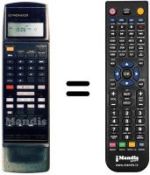 Télécommande équivalente CU-VR 014