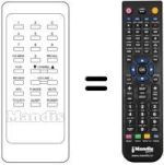 Télécommande équivalente LG CMT 9842