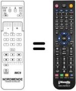 Télécommande équivalente NordMende SPACE SYSTEM STEREO 92