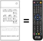 Telecomando equivalente INFRARED T110 VPR