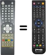 Télécommande équivalente NordMende NM 3205 SE