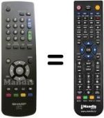 Telecomando equivalente Sharp LC 20 S5E WH
