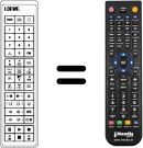 Télécommande équivalente FB 72