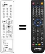 Télécommande équivalente MECATRON 6305