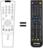 Gleichwertige Fernbedienung Grundig PLANAVISION 42 PW 110-8610 TOP