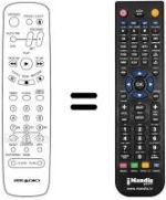 Télécommande équivalente MV 214
