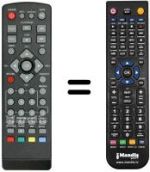 Gleichwertige Fernbedienung MPMAN DVB-T 3500