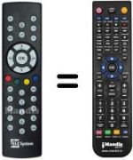 Telecomando equivalente Fuba ODE 707