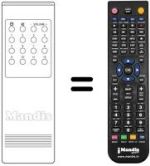 Replacement remote control RC-40