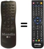 Télécommande équivalente RC 1123334 / 00