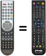 Télécommande équivalente Vestel 26830 IDTV