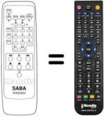 Télécommande équivalente RC 6X03 NX