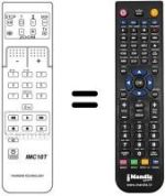 Télécommande équivalente RCT 8000