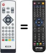 Telecomando equivalente United DVBT 8072