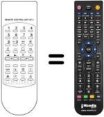 Télécommande équivalente Zanussi NOVA ISFF 45 M22 NO