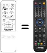 Télécommande équivalente RM MX1-41301