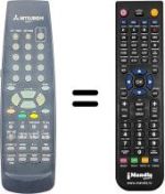 Télécommande équivalente RM 05407