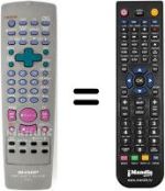 Telecomando equivalente Sharp VC M301 SM