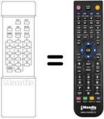 Replacement remote control Sonoko TVC 6040
