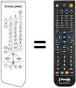 Replacement remote control 5652 16 52