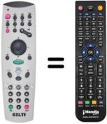 Télécommande équivalente Zanussi AGORA 42'