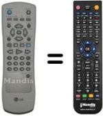 Télécommande équivalente LG STV 365