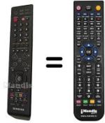 Gleichwertige Fernbedienung Samsung PS 42C91 HX