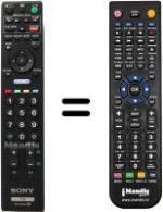 Telecomando equivalente Sony KDL-52 W5800