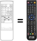 Telecomando equivalente Crown CTV-3705