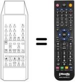 Replacement remote control LOGIC TELETEXT
