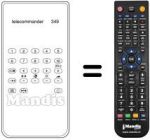 Télécommande équivalente TC 349