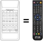Télécommande équivalente Thomson D 56 DF