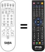 Télécommande équivalente TC 639