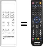 Gleichwertige Fernbedienung TELECOMPUTER 26