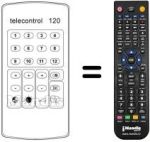 Telecomando equivalente TELECONTROL 120
