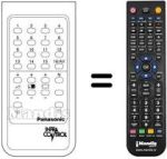 Télécommande équivalente TNQ 1612