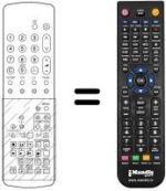 Télécommande équivalente TNQ 8E 0454
