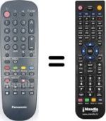 Télécommande équivalente Panasonic TC-21S1 RC