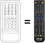 Replacement remote control Siarem TVC 99 CH 16 / 32 PROG
