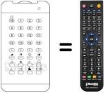 Replacement remote control Siarem TVC 99 / 16 TRD