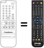 Télécommande équivalente TX 1100