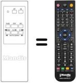 Télécommande équivalente Thomson V 4250