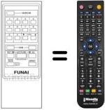 Gleichwertige Fernbedienung Funai VCR 6800