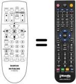 Télécommande équivalente VT-RM 801 ES