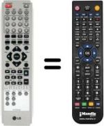 Télécommande équivalente LG LH-T 250 SC