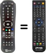 Telecomando equivalente Fuba ODE 780 HD